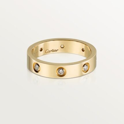 LOVE ring, small model, 8 diamonds