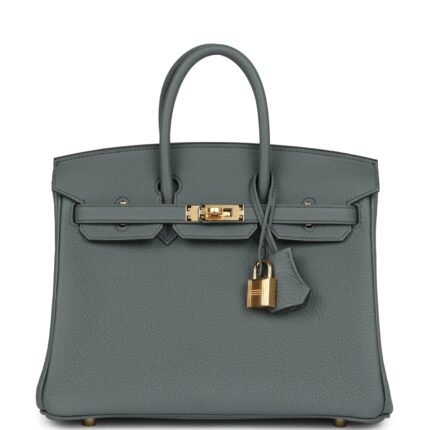 Hermes Birkin 25 Vert Amande Togo Gold Hardware