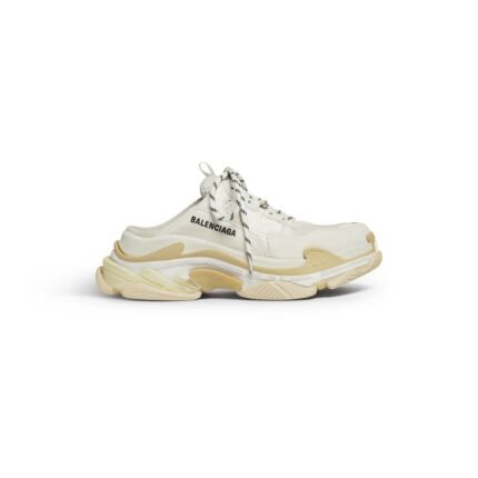 Womens Triple S Mule in White