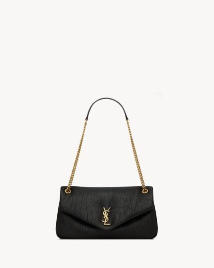 YSL CALYPSO Medium in Grained Lambskin