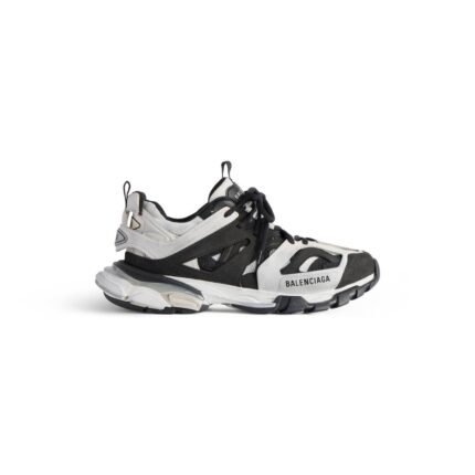 Mens Track Sneaker in Grey/black/white