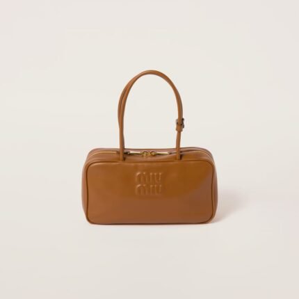Beau leather top-handle bag