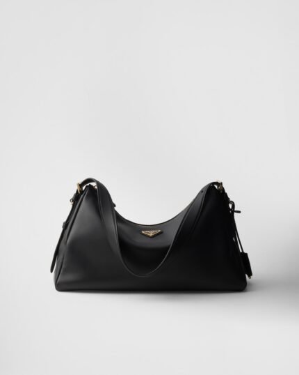 Prada Aim??e Large Leather Shoulder Bag