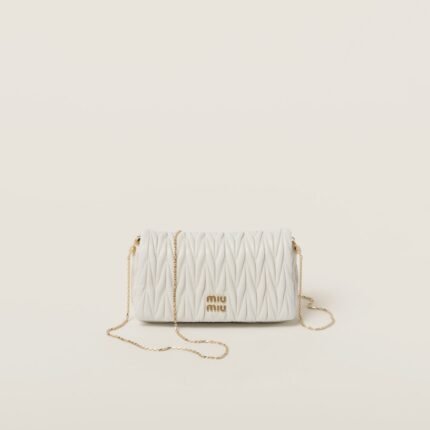Matelassé nappa leather mini-bag