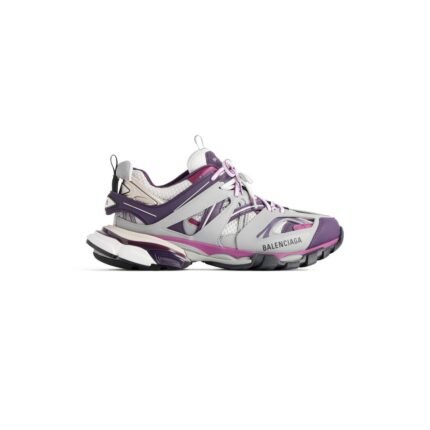 Womens Track Sneaker in Grey/purple