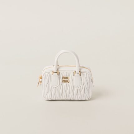 Arcadie Matelassé nappa leather micro-bag