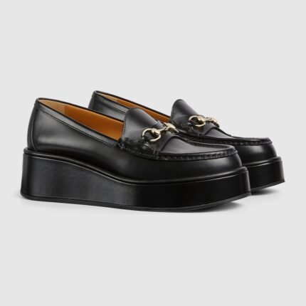 Womens Horsebit wedge loafer