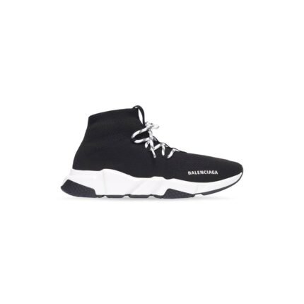 Womens Speed Lace-up Sneaker in Black/white
