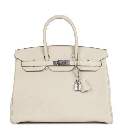 Hermes Birkin 35 Mushroom Togo Palladium Hardware