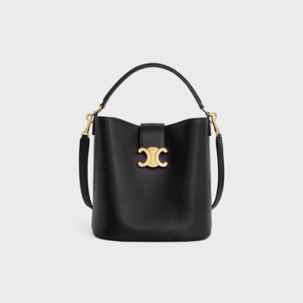 MEDIUM LOUISE BAG IN SMOOTH CALFSKIN BLACK