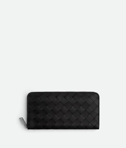 Intrecciato Zip Around Wallet