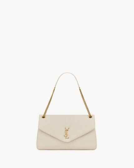 YSL Calypso Large in Grained Lambskin