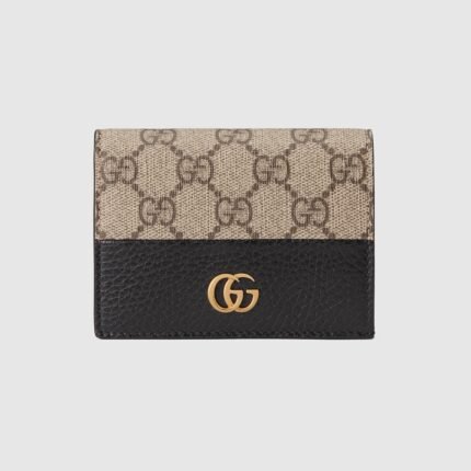 GG Marmont Bi-Color Card Case Wallet