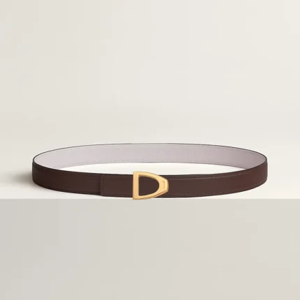 Cavaliere belt buckle & Reversible leather strap 24 mm