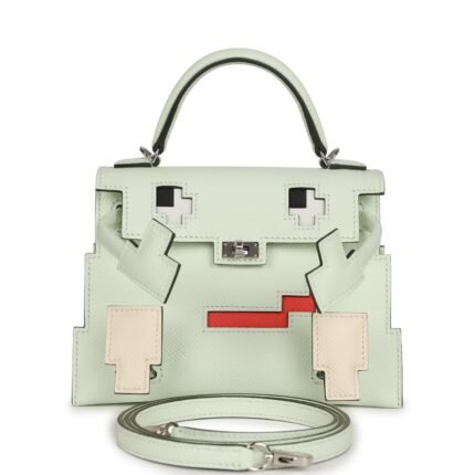 Hermes “Quelle Idolle” Picto Kelly Doll Vert Fizz Epsom Palladium Hardware