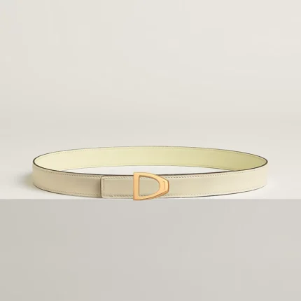 Cavaliere belt buckle & Reversible leather strap 24 mm