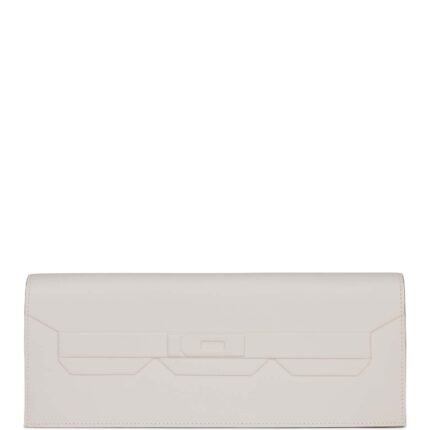 Hermes Shadow Kelly Cut Gris Pale Swift