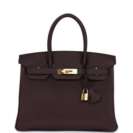 Hermes Birkin 30 Rouge Sellier Togo Gold Hardware