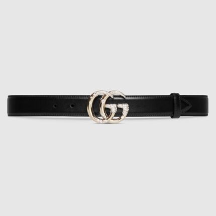 GG Marmont thin belt with beading
