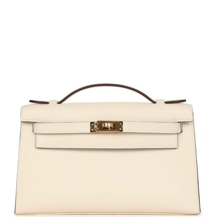 Hermes Kelly Pochette Nata Swift Gold Hardware