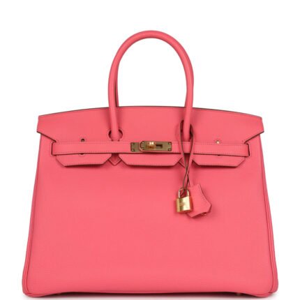 Hermes Birkin 35 Rose Lipstick Togo Gold Hardware