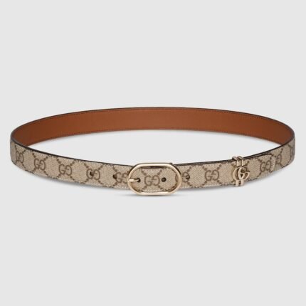 GG belt with oval buckle