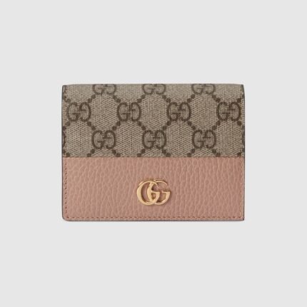 GG Marmont Bi-Color Card Case Wallet