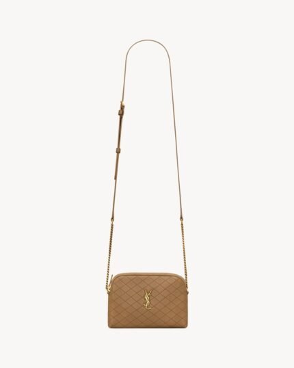 YSL Gaby Zipped Pouch in Quilted Lambskin