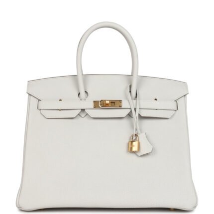 Hermes Birkin 35 Gris Pale Togo Gold Hardware