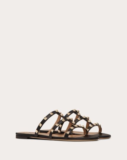 ROCKSTUD FLAT SLIDE SANDAL