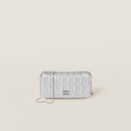 Matelassé nappa leather mini-bag