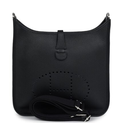 Hermes Evelyne III PM Black Clemence Palladium Hardware